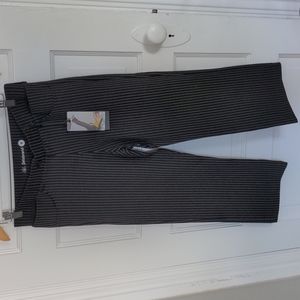 Betabrand pin-stripe cropped pants